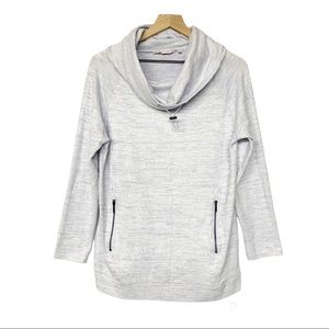 Soft Surroundings lavender funnel cowl neck pullover sweatshirt M